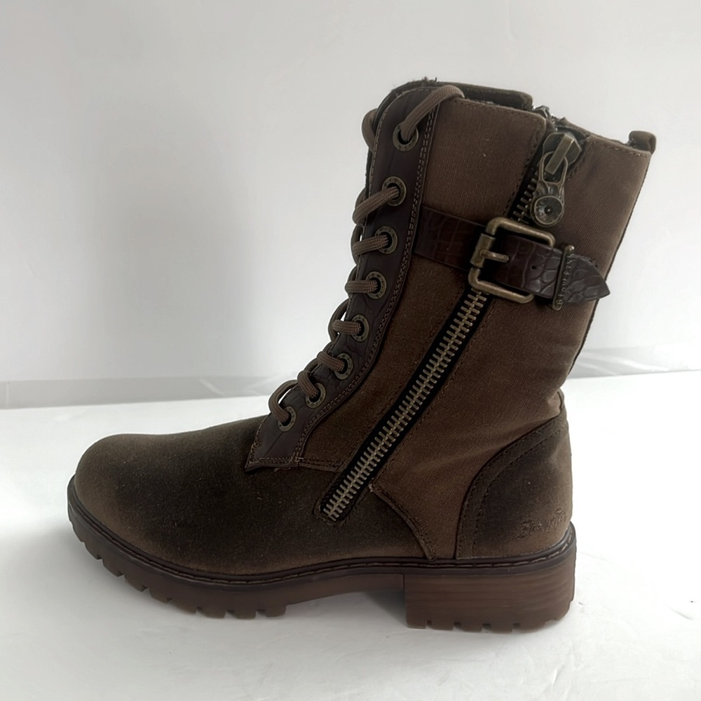 Blowfish Malibu Women’s Rauly Zip Boots Walnut Local Sheriff Shoes Size 7.5 NEW - Picture 9 of 13